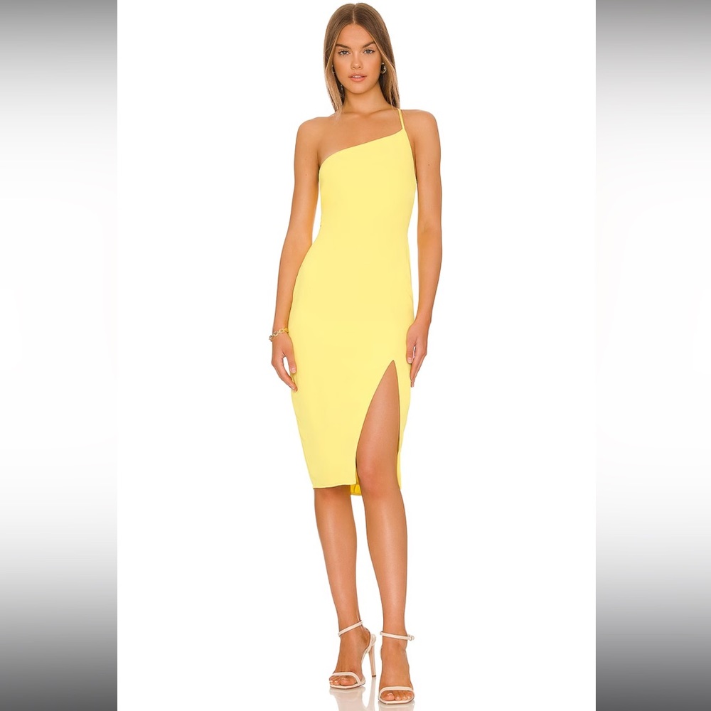 NWT Lovers and Friends Lazo Midi Dress in Sunshine in Yellow